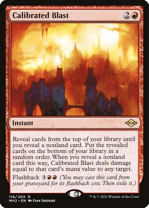 Modern Horizons 2 - 118 - Calibrated Blast - Rare - R - Non-foil