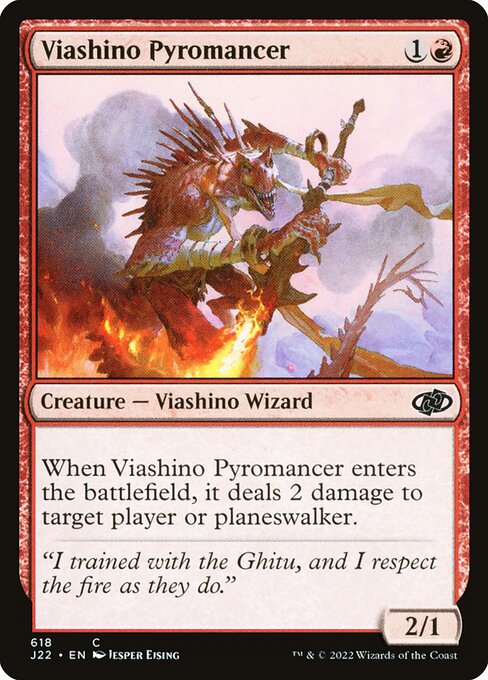 Jumpstart 2022 - 618 - Viashino Pyromancer - Common - R - Non-foil