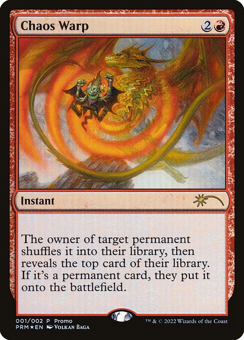 Wizards Play Network 2024 - 7 - Chaos Warp - Rare - R - Foil - Promo