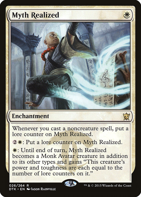 Dragons of Tarkir - 26 - Myth Realized - Rare - W - Non-foil