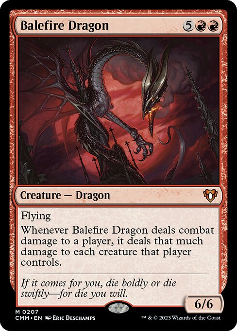 Commander Masters - 207 - Balefire Dragon - Mythic - R - Non-foil