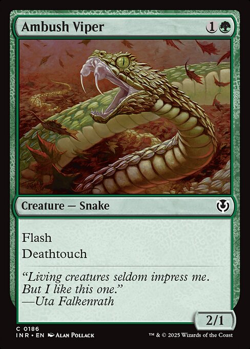 Innistrad Remastered - 186 - Ambush Viper - Common - G - Non-foil