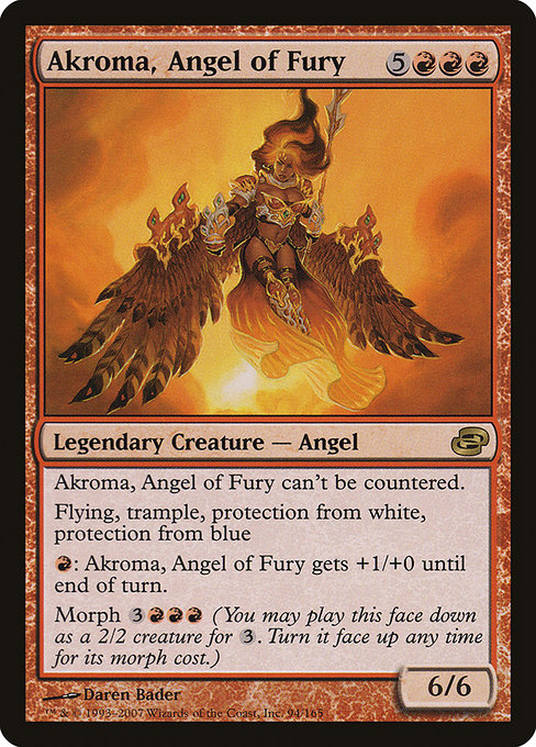 Planar Chaos - 94 - Akroma, Angel of Fury - Rare - R - Non-foil