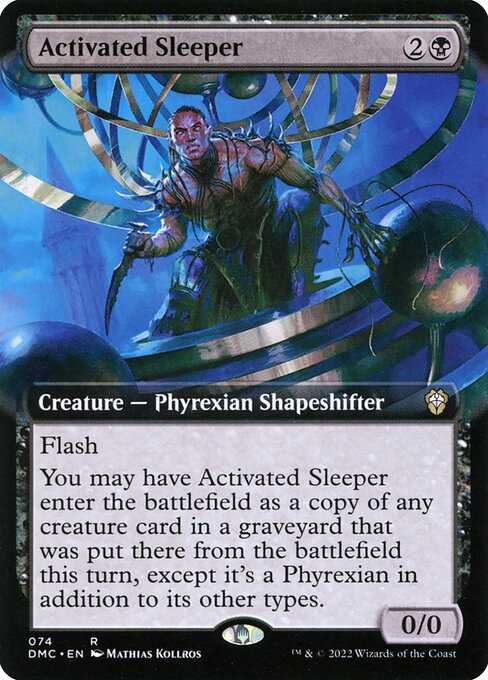Dominaria United Commander - 74 - Activated Sleeper - Rare - B - Non-foil