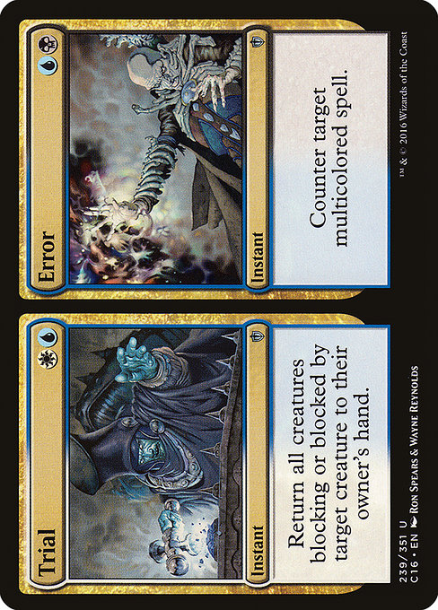 Commander 2016 - 239 - Trial // Error - Uncommon - Multi - Non-foil