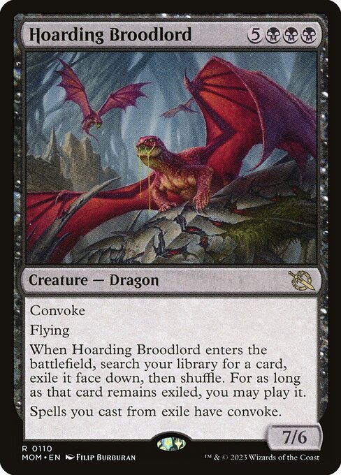March of the Machine - 110 - Hoarding Broodlord - Rare - B - Foil