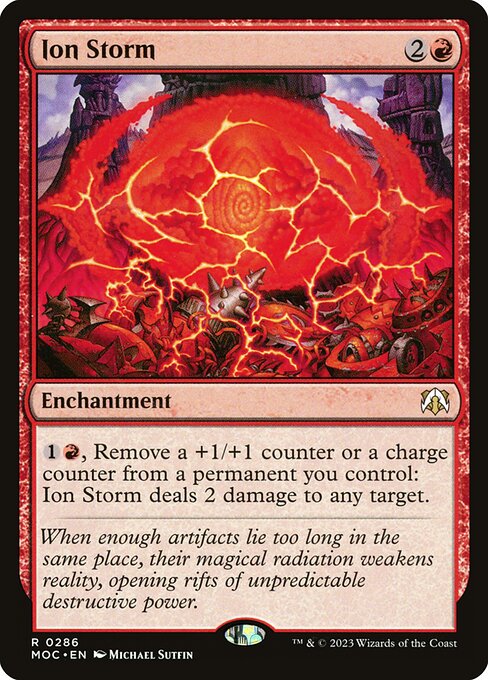 March of the Machine Commander - 286 - Ion Storm - Rare - R - Non-foil