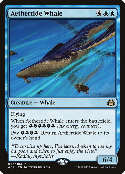 Aether Revolt - 27 - Aethertide Whale - Rare - U - Non-foil