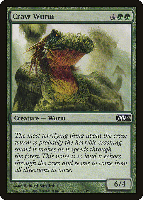 Magic 2010 - 173 - Craw Wurm - Common - G - Non-foil