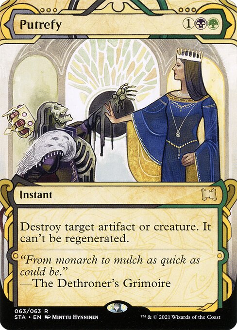 Strixhaven Mystical Archive - 63 - Putrefy - Rare - BG - Foil