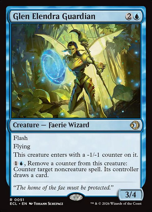 Lorwyn Eclipsed - 51 - Glen Elendra Guardian - Rare - U - Non-foil