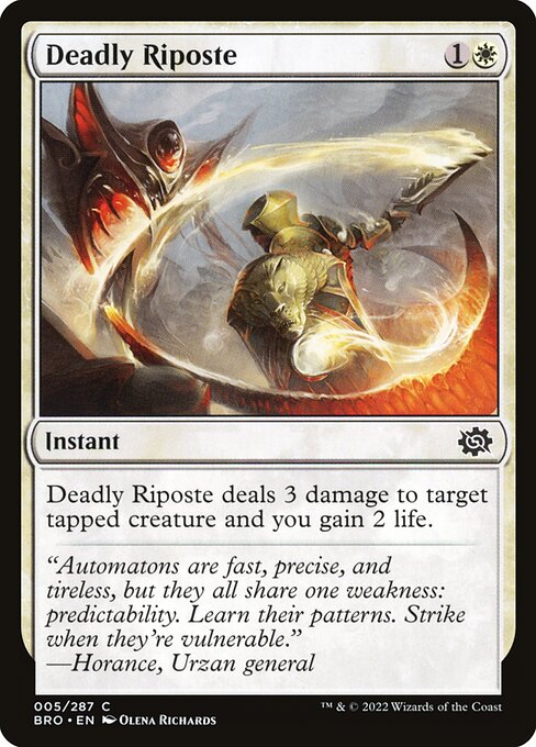 The Brothers' War - 5 - Deadly Riposte - Common - W - Non-foil