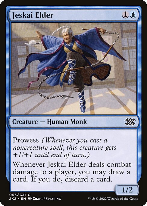 Double Masters 2022 - 53 - Jeskai Elder - Common - U - Foil