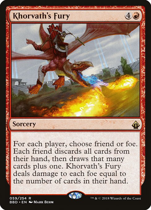 Battlebond - 59 - Khorvath's Fury - Rare - R - Non-foil