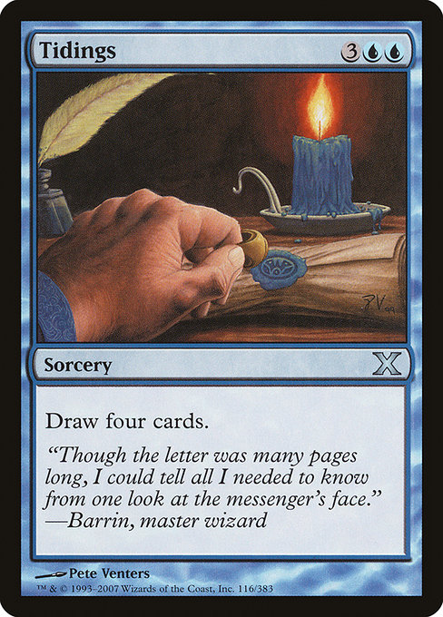 Tenth Edition - 116 - Tidings - Uncommon - U - Non-foil