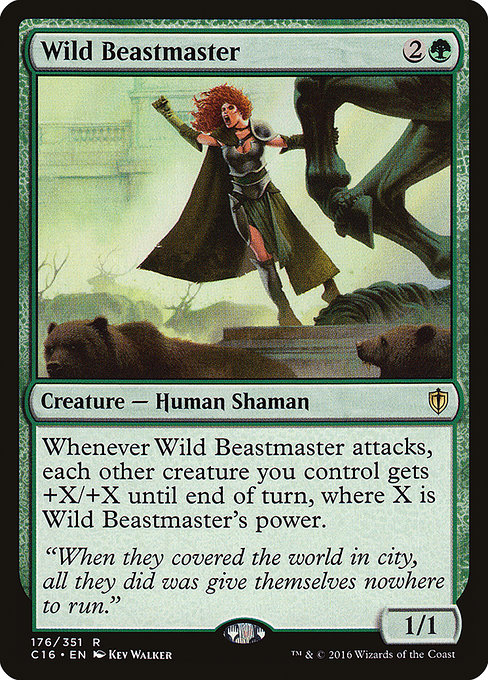 Commander 2016 - 176 - Wild Beastmaster - Rare - G - Non-foil
