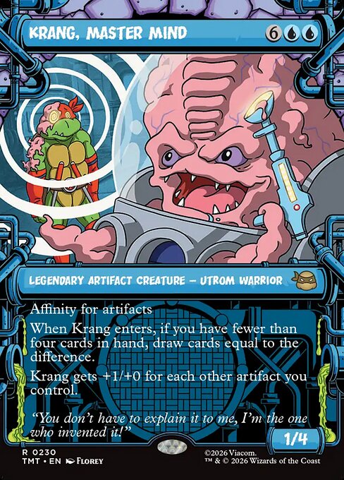 Teenage Mutant Ninja Turtles - 230 - Krang, Master Mind - Rare - U - Non-foil