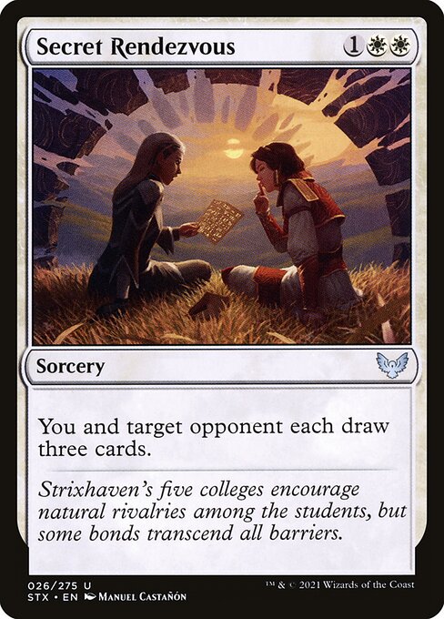 Strixhaven: School of Mages - 26 - Secret Rendezvous - Uncommon - W - Foil