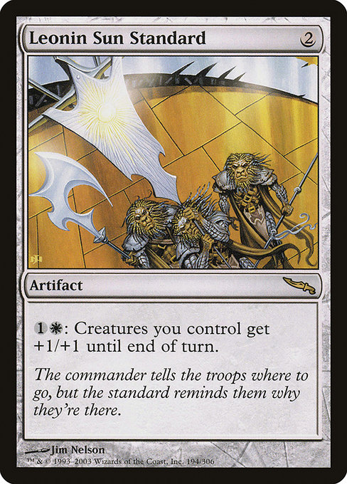 Mirrodin - 194 - Leonin Sun Standard - Rare - C - Non-foil