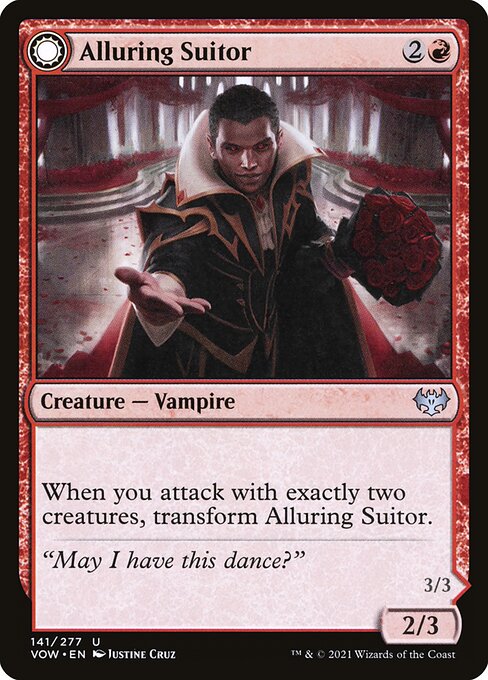 Innistrad: Crimson Vow - 141 - Alluring Suitor // Deadly Dancer - Uncommon - C - Non-foil
