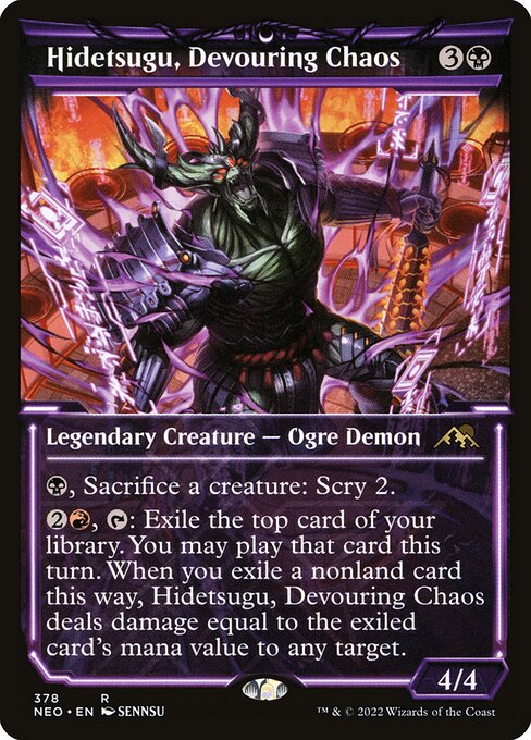 Kamigawa: Neon Dynasty - 378 - Hidetsugu, Devouring Chaos - Rare - B - Non-foil