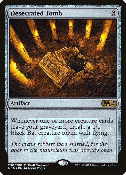 Core Set 2019 Promos - 230 - Desecrated Tomb - Rare - C - Foil - Promo
