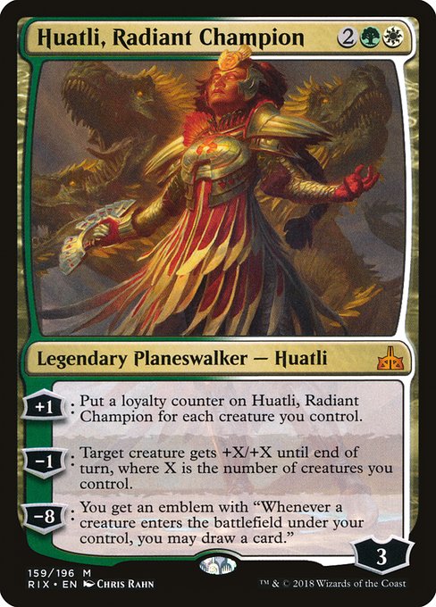 Rivals of Ixalan - 159 - Huatli, Radiant Champion - Mythic - WG - Non-foil