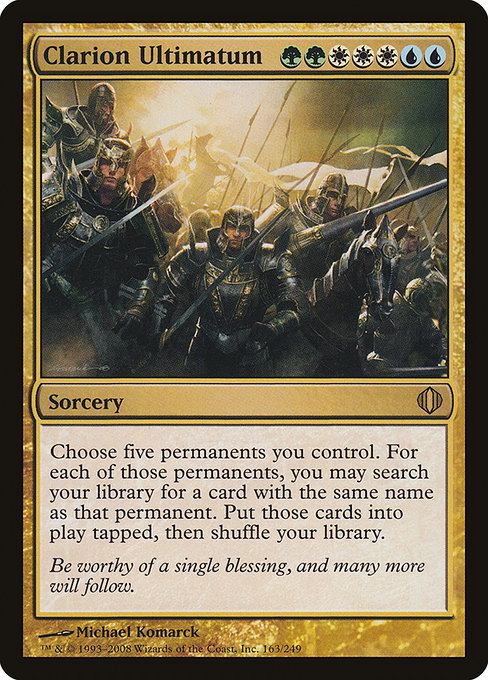 Shards of Alara - 163 - Clarion Ultimatum - Rare - Multi - Non-foil