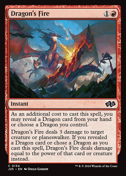 Foundations Jumpstart - 134 - Dragon's Fire - Common - R - Non-foil