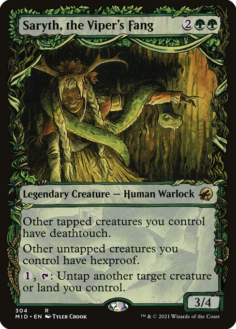 Innistrad: Midnight Hunt - 304 - Saryth, the Viper's Fang - Rare - G - Non-foil
