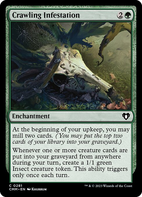 Commander Masters - 281 - Crawling Infestation - Common - G - Non-foil