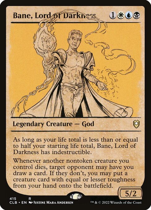 Commander Legends: Battle for Baldur's Gate - 415 - Bane, Lord of Darkness - Rare - Multi - Non-foil