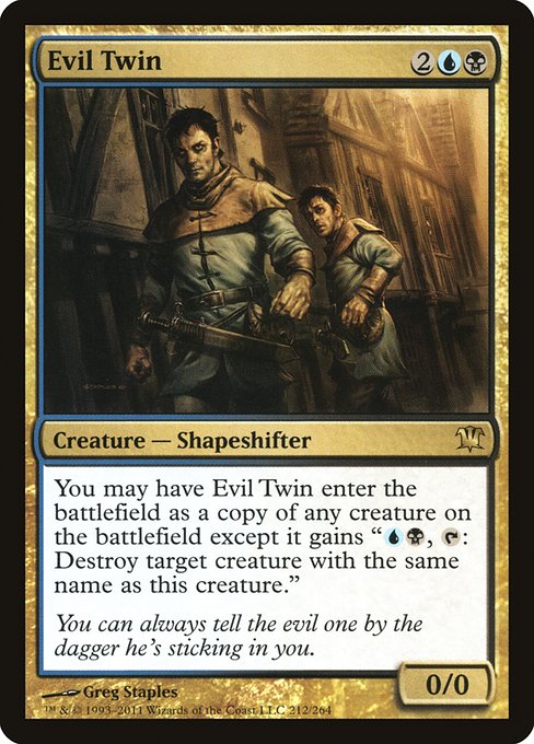 Innistrad - 212 - Evil Twin - Rare - UB - Non-foil
