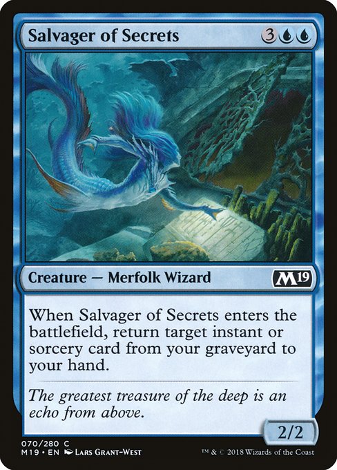 Core Set 2019 - 70 - Salvager of Secrets - Common - U - Non-foil