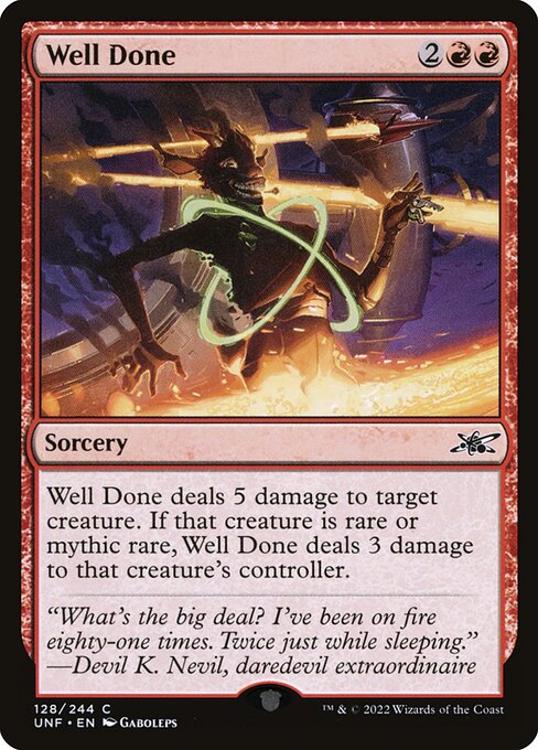 Unfinity - 128 - Well Done - Common - R - Foil