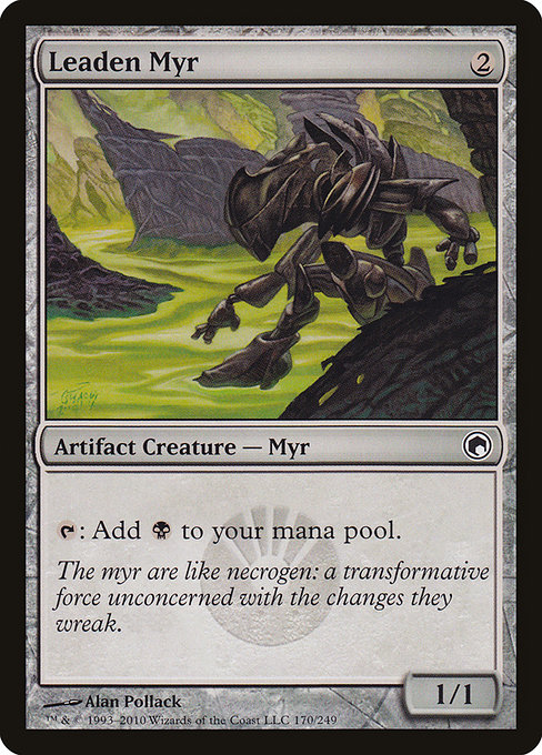 Scars of Mirrodin - 170 - Leaden Myr - Common - C - Non-foil
