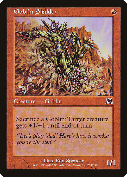 Onslaught - 209 - Goblin Sledder - Common - R - Non-foil