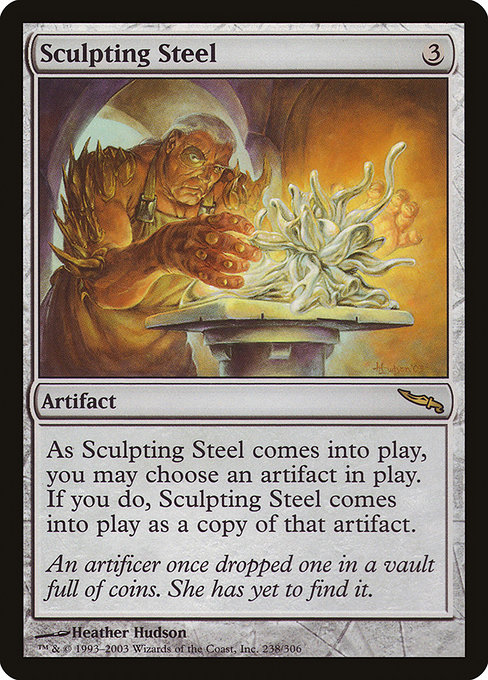 Mirrodin - 238 - Sculpting Steel - Rare - C - Non-foil