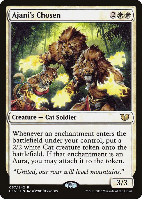 Commander 2015 - 57 - Ajani's Chosen - Rare - W - Non-foil