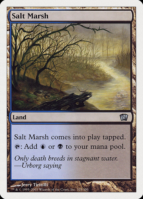 Eighth Edition - 325 - Salt Marsh - Uncommon - C - Non-foil