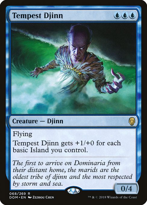 Dominaria - 68 - Tempest Djinn - Rare - U - Non-foil