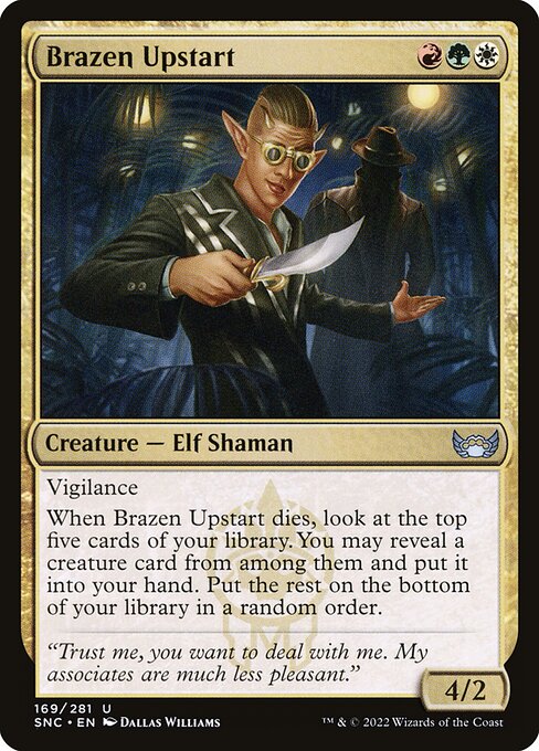 Streets of New Capenna - 169 - Brazen Upstart - Uncommon - Multi - Non-foil