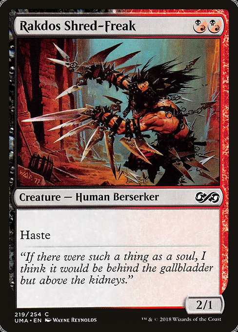 Ultimate Masters - 219 - Rakdos Shred-Freak - Common - BR - Non-foil