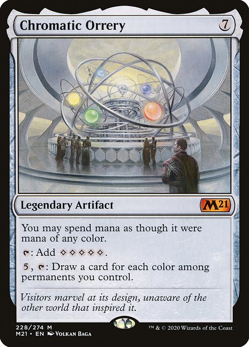 Core Set 2021 - 228 - Chromatic Orrery - Mythic - C - Foil
