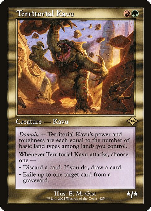 Modern Horizons 2 - 425 - Territorial Kavu - Rare - RG - Foil