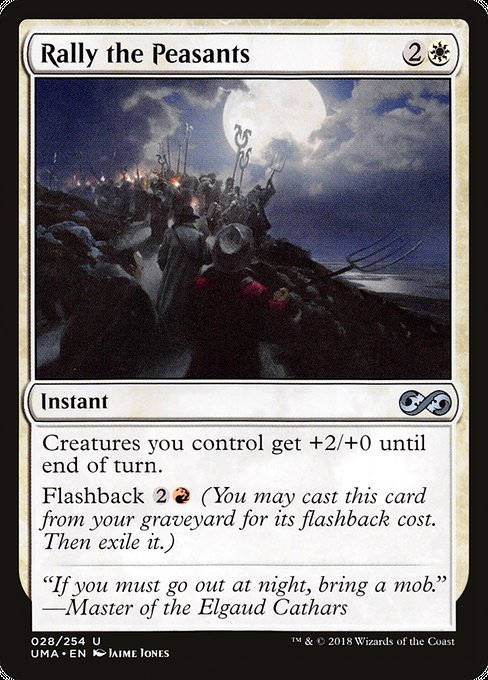 Ultimate Masters - 28 - Rally the Peasants - Uncommon - W - Non-foil