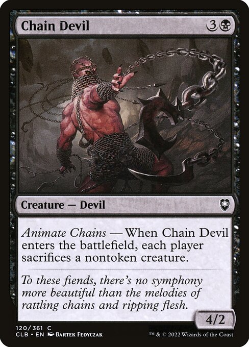 Commander Legends: Battle for Baldur's Gate - 120 - Chain Devil - Common - B - Non-foil