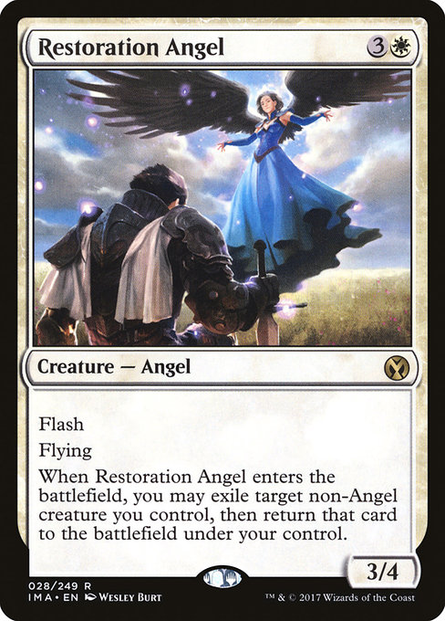 Iconic Masters - 28 - Restoration Angel - Rare - W - Non-foil