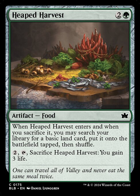 Bloomburrow - 175 - Heaped Harvest - Common - G - Foil