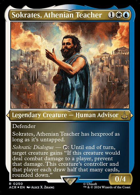Assassin's Creed - 250 - Sokrates, Athenian Teacher - Rare - WU - Non-foil